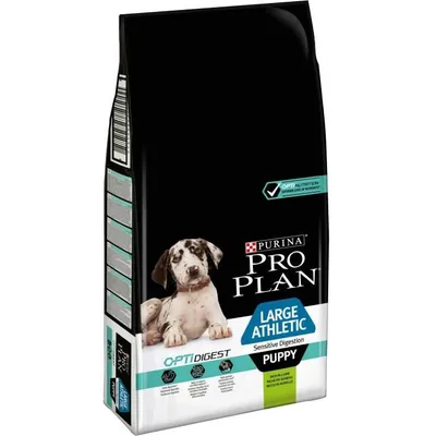 Image de PRO PLAN Croquettes OptiDigest à base d'agneau - Pour les grands chiots actifs à la digestion sensible - 12 kg