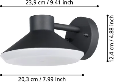 Image de Applique d'extérieur Eglo 900688 NINNARELLA IP44 GU10 4,6 W noir