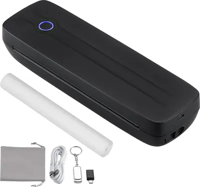 Zdjęcie produktu dla Przenośna drukarka SucceBuy - bateria 2600 mAh, mobilna drukarka termiczna Bluetooth bez tuszu do formatu A4, A5, 8,5 x 11 cali, kompatybilna z iOS, Android i laptopami, idealna do biura, domu i w podróży