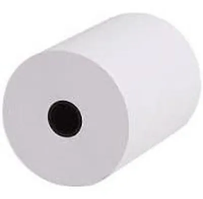 Produktbild von Exacompta 40980E Packung (mit 10 Kassenrollen, 1-lagig Offset standard, ideal für Kassen, 60g/mq, Breite: 76mm, Durchmesser Kern 12mm, Länge 31m) 1er Pack (1 x 10 Stück) extra-weiß
