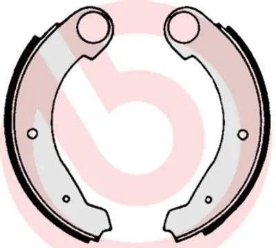 Produktbild von BREMBO Bremsbackensatz Trommelbremse Hinten für CITROËN 2CV Limousine 180mm S 61 503