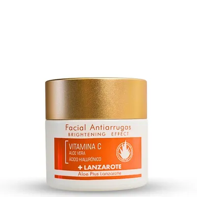 Image de Crème anti-rides au visage Vitamine C Aloe Plus Lanzarote 50 ml. Crème éclaircissante à la vitamine C et à l'aloe vera des îles Canaries.