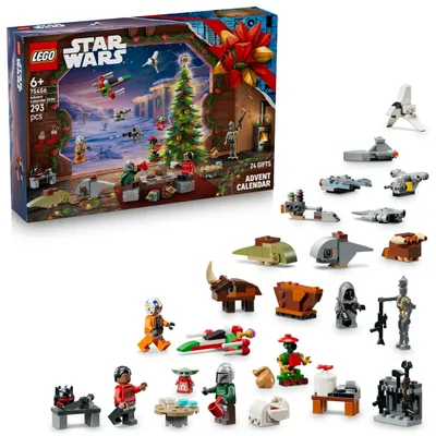 Productafbeelding van LEGO Star Wars Adventskalender 2026, bouwset, geschikt voor kinderen vanaf 6 jaar, plastic, 293 onderdelen, 393 gram