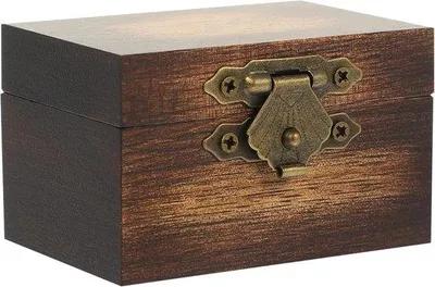 Produktbild von Famanu Ringbox Vintage Ringhalter mit Schloss - Aufbewahrungsbox für Schmuck