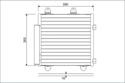 Produktbild von VALEO 822577 Kondensator Klimaanlage Klimakondensator für TOYOTA AYGO (PAB4, KGB4) +Trockner