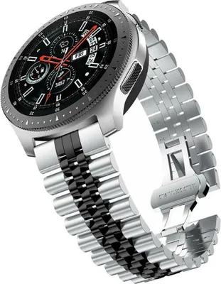 Produktbild von Strap-it Stahlband - Kompatibel mit Huawei Watch GT 3Armband 46mmHochwertiger EdelstahlHuawei watch strap Armband mit faltschließe für 22mmArmband Silber