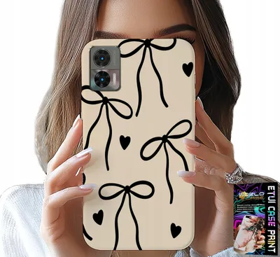 Obrázek produktu pro Pouzdro na telefon Motorola Edge 30 Neo – Béžové mašle a stuhy, moderní vzory