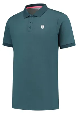 Productafbeelding van KSWISS Hypercourt Basic 2 herenpolo, petrolblauw, maat S