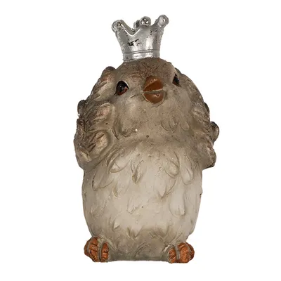 Zdjęcie produktu dla Clayre & Eef Figurka dekoracyjna ptak 8 cm Beżowy polyresin