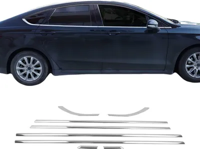 Image de Garniture de Fenêtre pour Ford Mondeo mk5 Berline 2014-2022 Acier Inox 8Pcs