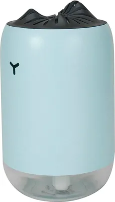 Zdjęcie produktu dla nawilżacz biurkowy USB 260 ml Przenośny dyfuzor powietrza z lampką nocną do domu i biura - niebieski