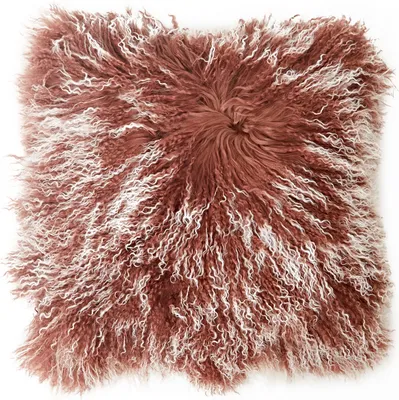 Produktbild von Tibetlamm Kissen Kissenbezug (ohne Inlet) JYB11 Braun (Tops) 40x40cm