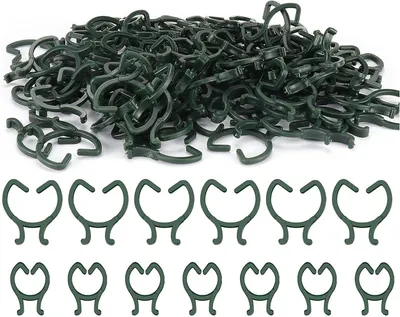 Imagen del producto de Clips de plástico para plantas, 200 unidades, en 2 tamaños, para verduras y flores