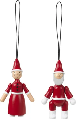 Immagine prodotto di Kay Bojesen - Ornamenti di Babbo Natale e Santa Clara