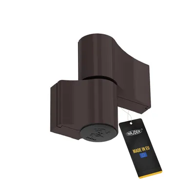 Produktbild von NAJDER Aluminium-Türscharnier - Jocker Typ - Aufschraubband - Doppelscharnier - Scharnier - für Türen - 1 Stück -Montageabstand 67mm - Bronze RAL 8019