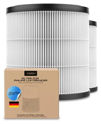 Produktbild von 2er Set Ersatzfilter passend für Philips AC0920 & AC0921