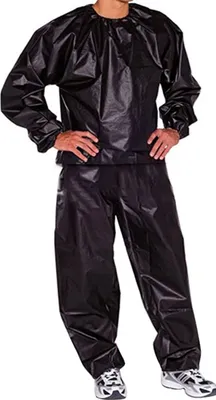 Produktbild von Fitness Schweiß Sauna Anzug Gewichtsverlust Ganzkörper Übung Fitnessstudio Anti RIP PVC für Männer Frauen