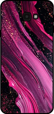 Produktbild von Smartphonica Handytasche passend für Samsung Galaxy J4 Plus mit Marmordruck - TPU Rückendeckung Fall Marmor Design - Lila Rosa