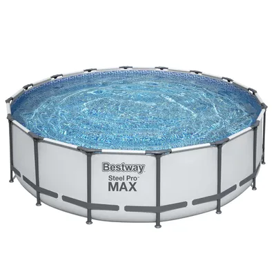Produktbild von Bestway 5612Z, 19480 l, Gerahmter Pool, Erwachsener & Kind, Leiter, Grau, Weiß, 67,4 kg