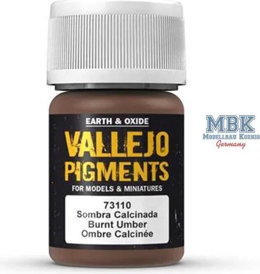 Image de Vallejo 30ml Pigments Ombre Brûlée 73110