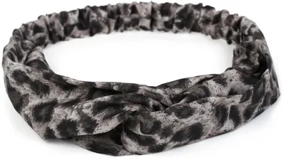 Produktbild von styleBREAKER Damen Haarband mit Leo Animal Print, Twist Knoten und Gummizug, Stirnband, Headband, Haarschmuck 04026020