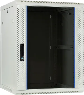 Produktbild von DSIT 15 HE Serverschrank, Wandgehäuse mit Glastür Weiß (BxTxH) 600 x 600 x 770mm (DS6615W)