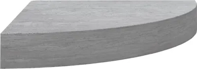 Produktbild von vidaXL Eck-Schweberegal Betongrau 25x25x3,8 cm MDF