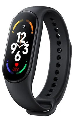 Obrázek produktu pro M7 Smart náramek, multifunkční, silikonový, dynamické barvy, velký displej, fitness náramek pro monitorování srdečního tepu a spánku, černý