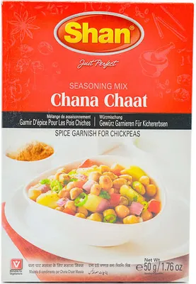 Produktbild von Gewürzmischung Shan | Chana Chaat | Für Kichererbsen-Salat | 50 g