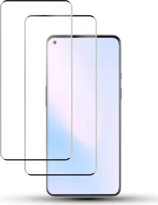 Produktbild von 2-Pack OnePlus 10 Pro 5G Displayschutzfolie - Gehärtetes Glas 9H - Super Qualität 3D