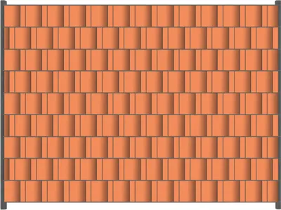 Produktbild von Wallario Zaunsichtschutz mit Motiv Pastellorange für Ein- und Doppelstabmatten Zäune in der Größe 250 x 180 cm