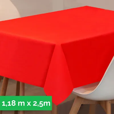 Produktbild von Tischdecke aus stoffähnlichem Vlies, 1,18m x 2,50m Rot,  100