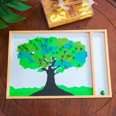 Produktbild von Montessori-Appelteller mit Stäbchen für Kinder