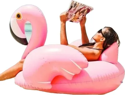 Obrázek produktu pro Nafukovací lehátko do bazénu, velikost 150 cm, materiál PVC, nosnost 100 kg, plameňák 150 cm