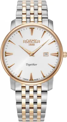 Immagine prodotto di Orologio da uomo ROAMER 992857 49 15 50 in oro rosa, modello classico per coppie