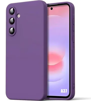Image de Coque pour Samsung Galaxy A37 5G, Protection Silicone Slim Anti-Rayures Antichoc Violet Foncé