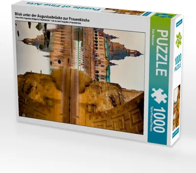 Produktbild von Calvendo Blick unter der Augustusbrücke zur Frauenkirche 1000 Teile Puzzle hoch 480x640mm, Meutzner Dirk; 7284989