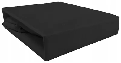 Produktbild von Piruu Jersey Spannbettlaken Schwarz 90x200 cm