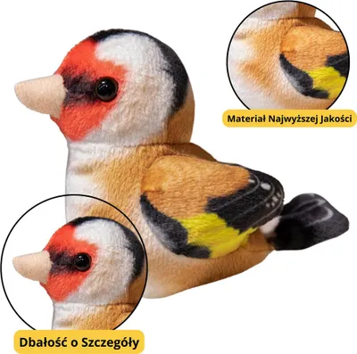 Produktbild von Kleiner Plüschvogel Blaue Spitzenmeise 10Cm