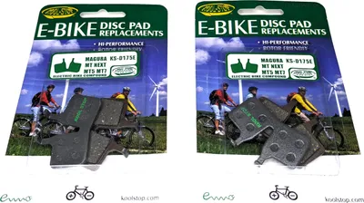 Produktbild von 2 Paar Kool-Stop E-Bike Bremsbeläge KS-D175E für Magura MT NEXT MT7 MT5
