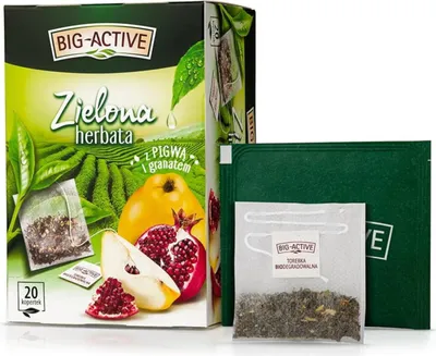 Produktbild von Grüner Tee mit Quitte + Granatapfel 1,7 g x 20 Stück