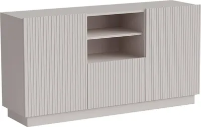 Immagine prodotto di Dmora Credenza Ermesinde 40x150x78h cm Beige, 4 Ripiani un Cassetto