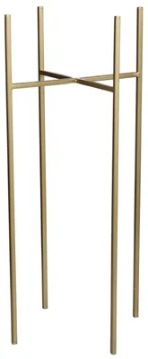 Produktbild von Mica Decorations - Blumentopf-pflanzentopf-stander - gold - B18.5 x H55 cm - Metall