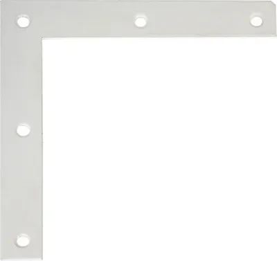 Obrázek produktu pro Spojovací úhelník nábytkový 100x100x15 mm bílý plastový potah