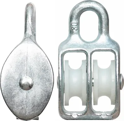Produktbild von Seilrolle Drahtseilblock Umlenkrolle Blockseilrolle 30 doppelt