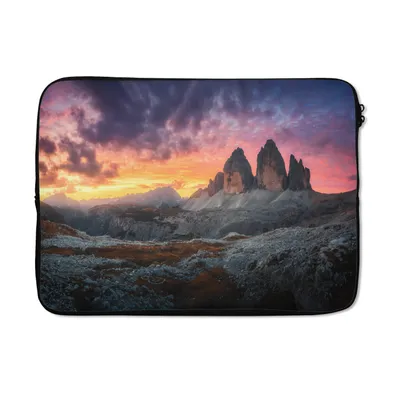 Produktbild von MuchoWow® Laptop Hülle 14 ZollFelsen - Berg - Sonnenuntergang - Landschaft Laptoptasche - Laptoptasche - Stoßsicher - Schutzhaube