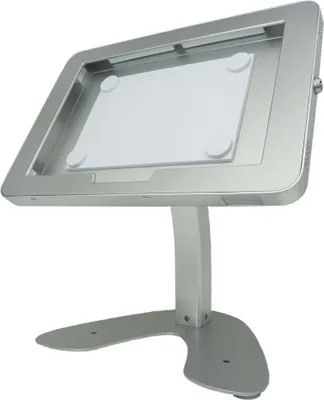 Produktbild von SYSTEM-S Tisch Halterung abschließbar für Microsoft Surface Pro 7 Pro 3 Pro 4 12.3" in Grau