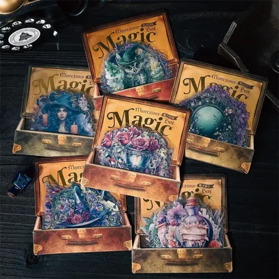 Imagen del producto de Juego de pegatinas vintage, con 120 unidades, para Bullet Journal