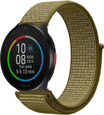 Produktbild von Strap-it Polar Pacer Nylonarmband (Oliv)