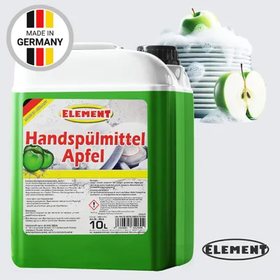 Produktbild von Element Geschirrspülmittel | 10 Liter | Spülmittel | Handspülmittel | Apfel | mit hoher Fettlösekraft | Geschirrreiniger